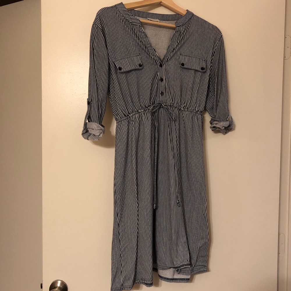 Siren Lily Maternity Striped Dress